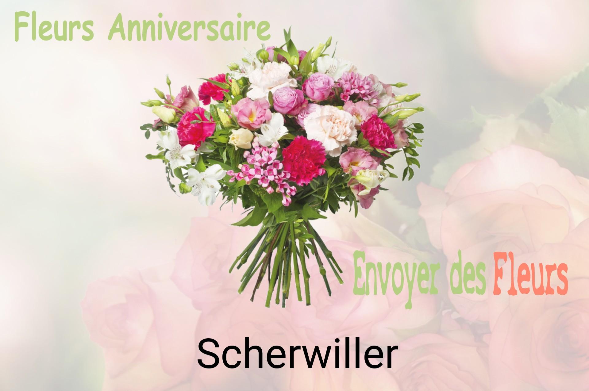 Bouquet de fleurs d’anniversaire livré à Scherwiller